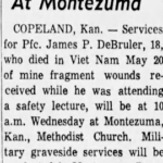 Pfc. James Paul DeBruler Obit