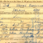 Joe Rowlison Registration Card