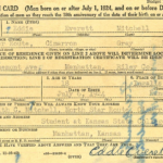 Edward E. Mitchel Registration Card