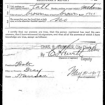 Lupton Military Registration Card (back)