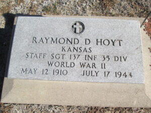 Staff SGT Raymond Hoyt Headstone