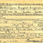 Norman E. English Registration Card