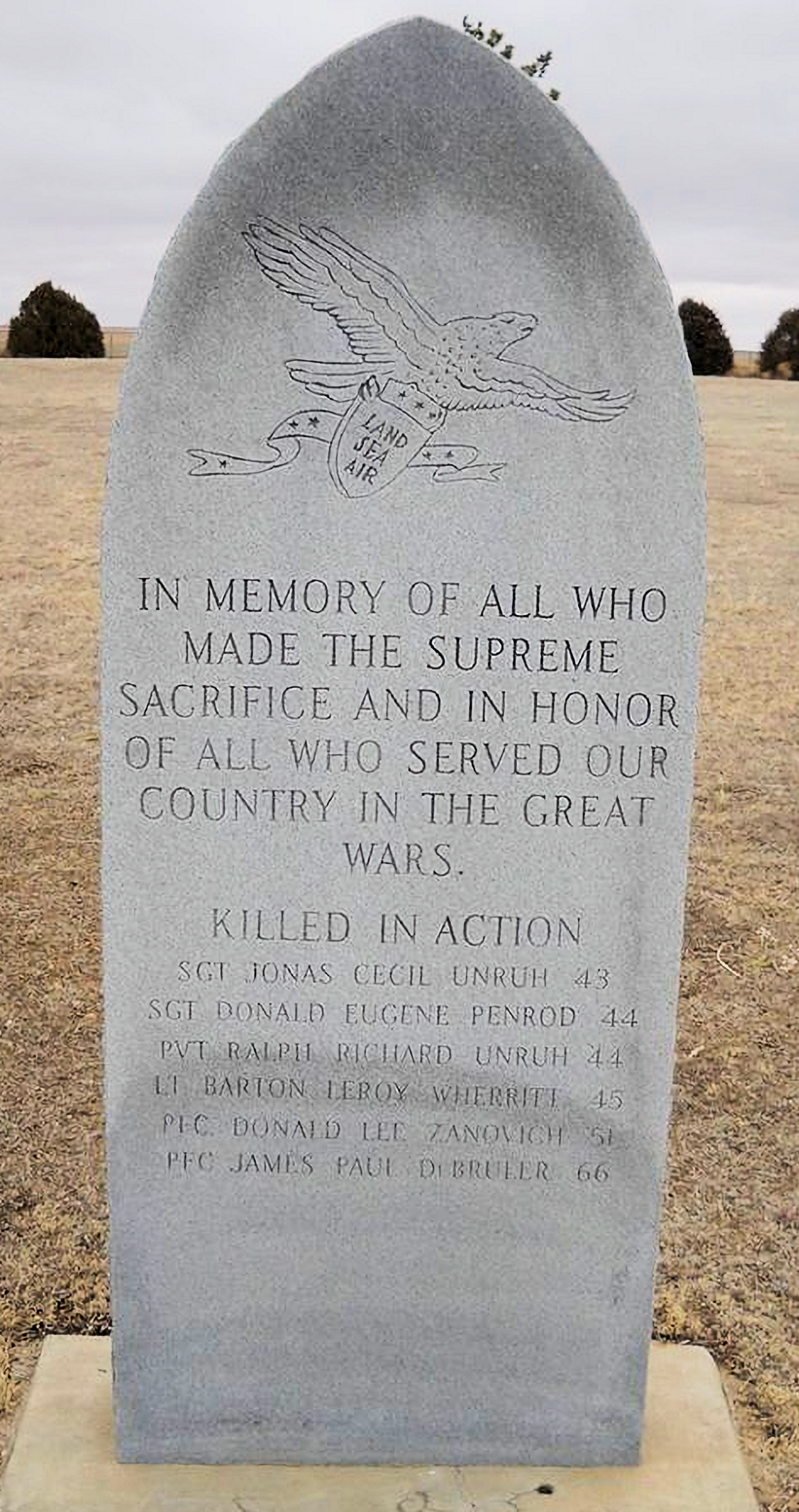 Montezuma War Memorial Fairview Cemetery