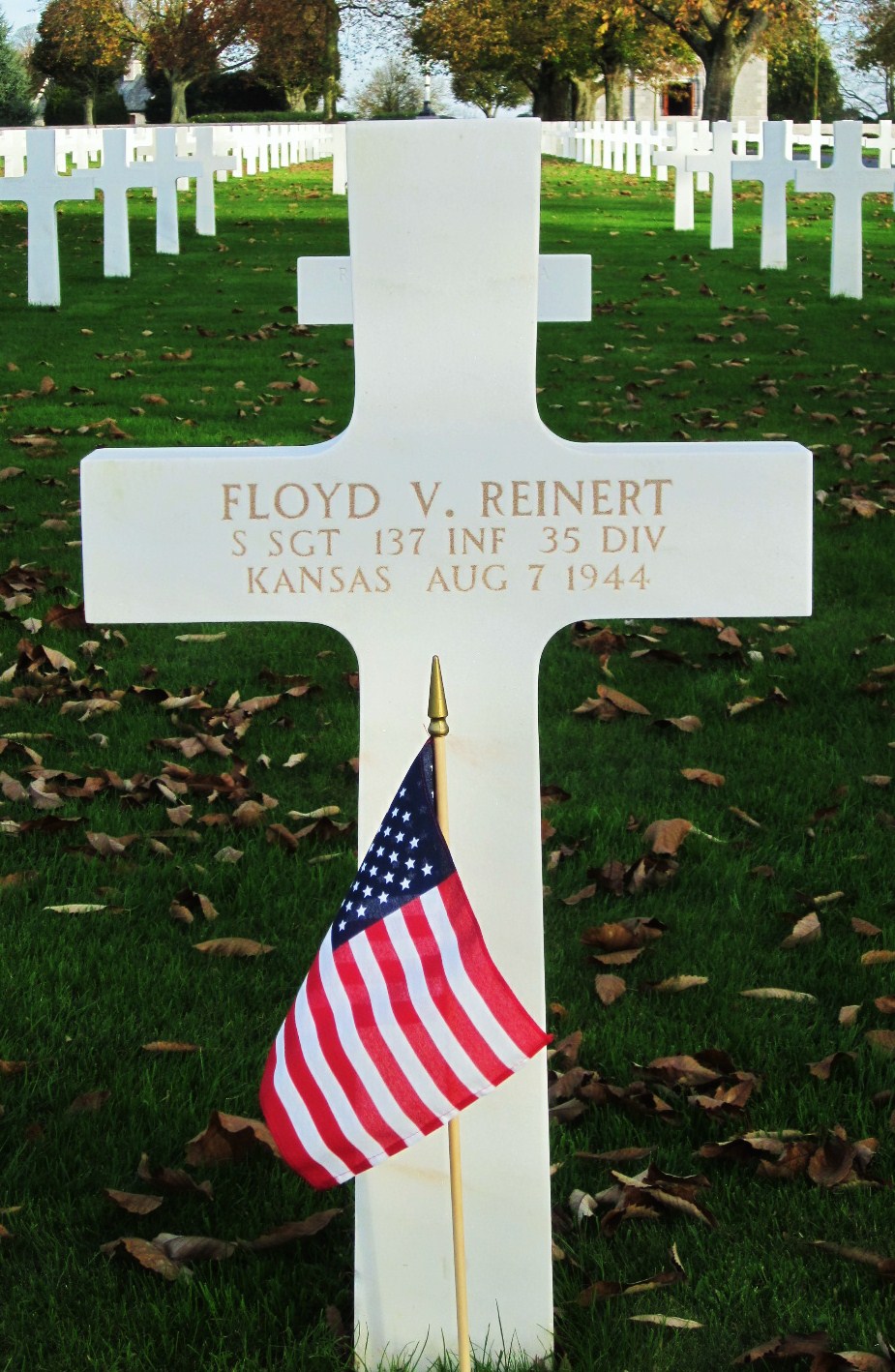 S/SGT Reinert Headstone in France